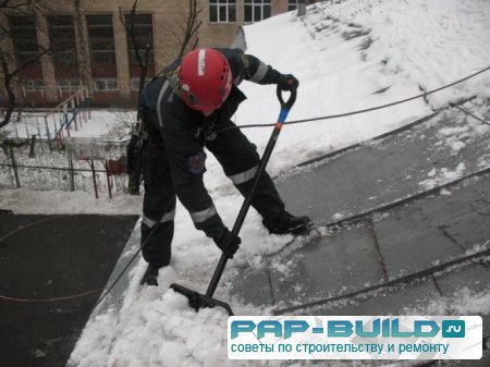 Необходимость очистки крыш домов от снега и наледи